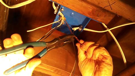 s14 14 gauge blue and white wire in junction box|wire in junction box.